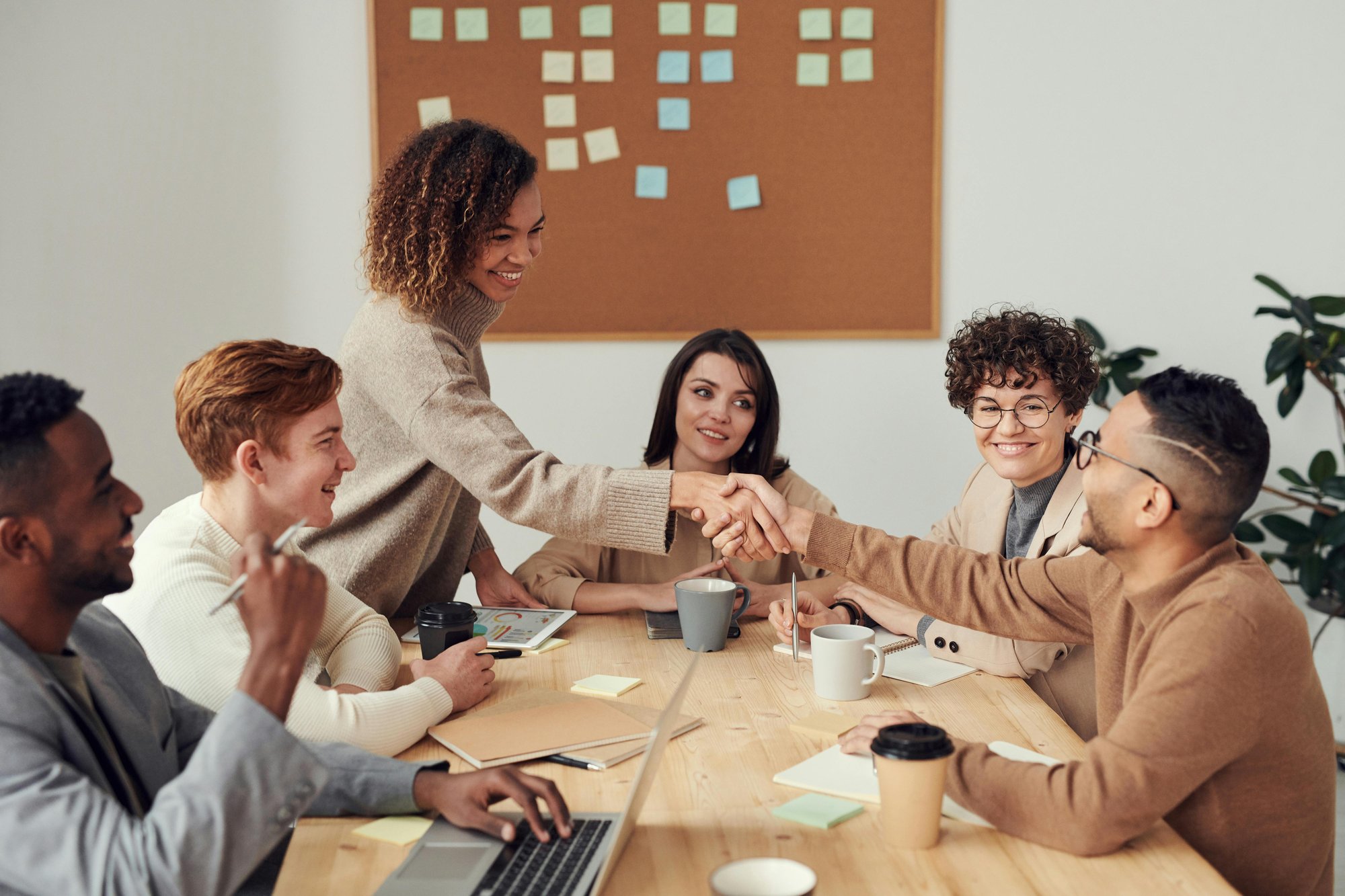 Picture showing a team at work